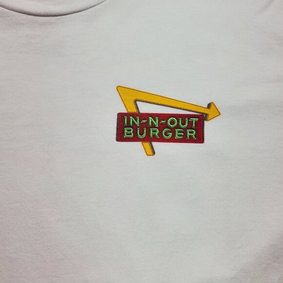 In-n-Out Burger White Graphic Tshirt 75 Years Graphic Hit on Back Men Sz XL - Picture 5 of 13